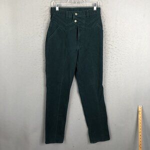 Vintage Jewells Classic Bottoms Jeans Juniors 11 Green  Faded Bareback Riding